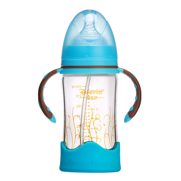 迪樂夢高鵬硅玻璃奶瓶5012藍色