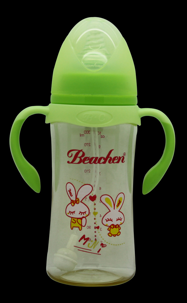 貝臣 300ml 寬口PPSU帶手柄自動吸奶瓶