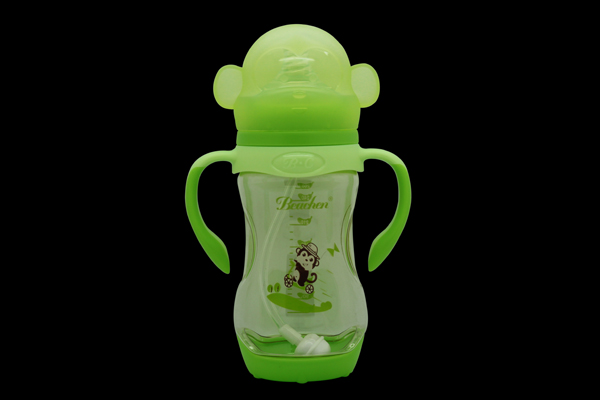 貝臣260ml寬口PPSU帶底帶手柄自動吸奶瓶