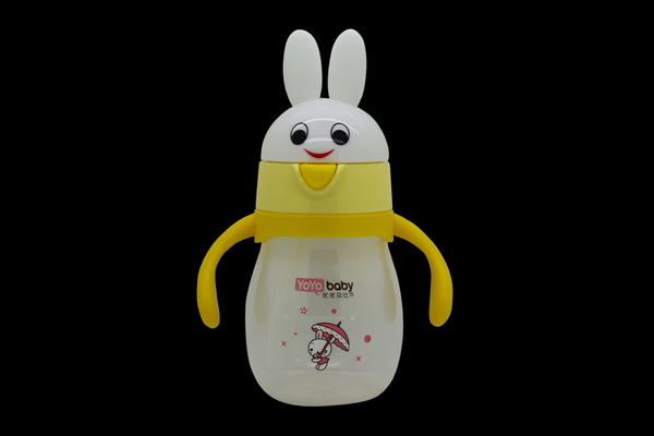優(yōu)優(yōu)貝比兔子頭PP嬰童防漏學飲杯