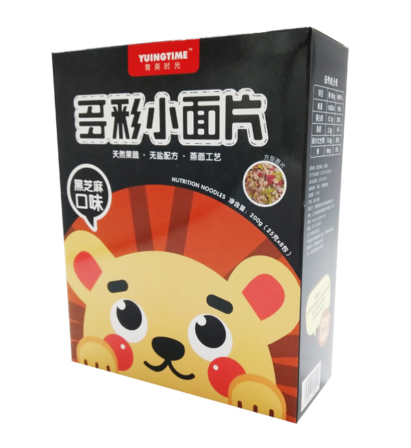 育英時光多彩小面片 黑芝麻口味