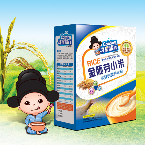 才星狀元金胚芽小米米粉(鐵鋅鈣)盒裝