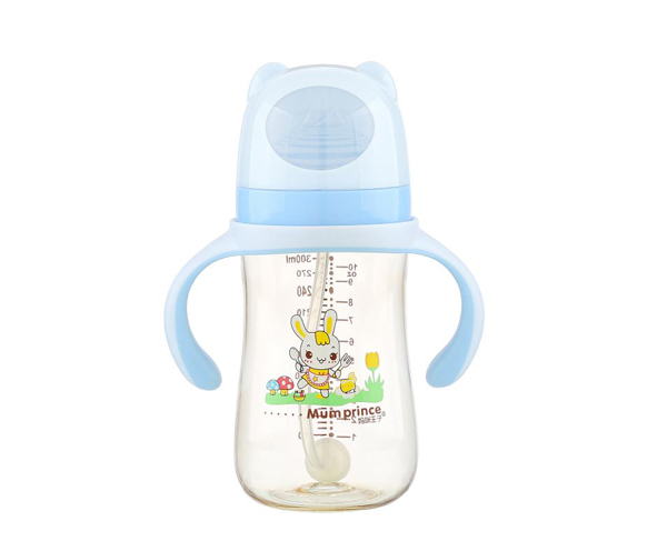 媽咪王子中口徑PPSU自動(dòng)吸300ml奶瓶 藍(lán)色