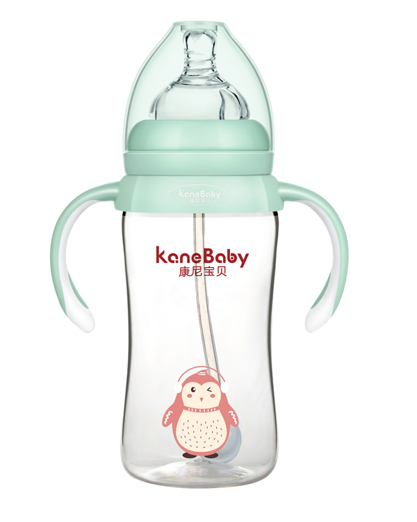 康尼寶貝萌粉舞動企鵝PA奶瓶-綠色.jpg