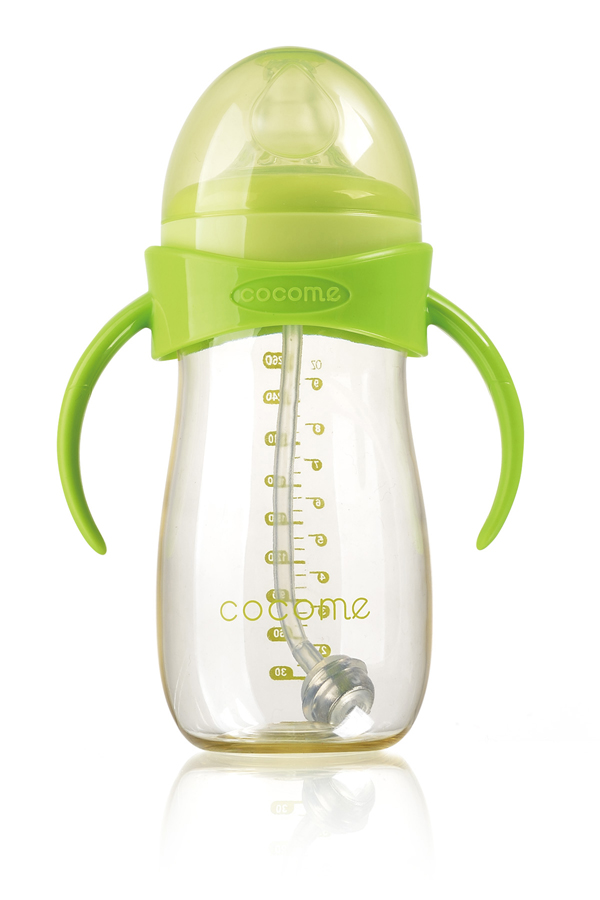 可可萌嘟嘟PPSU奶瓶260ML-綠
