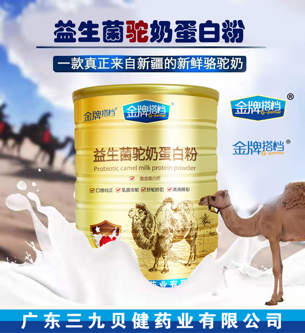 金牌搭檔益生菌駝奶蛋白粉1