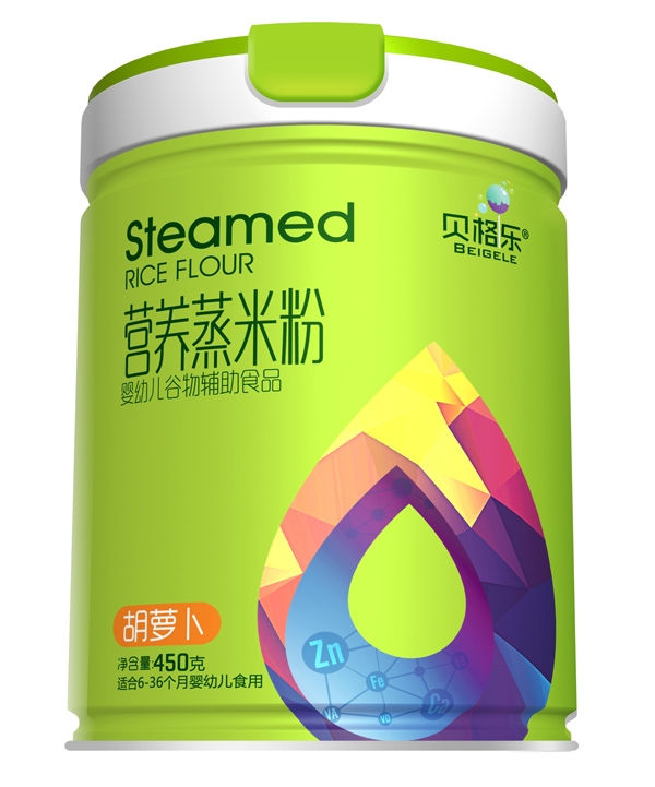 貝格樂營養(yǎng)蒸米粉-胡蘿卜 聽裝