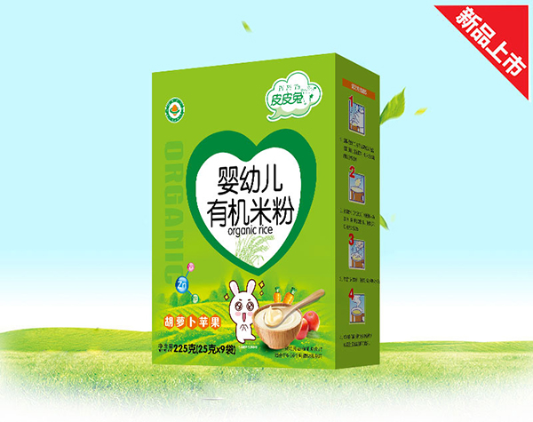 皮皮兔嬰幼兒有機米粉-胡蘿卜蘋果