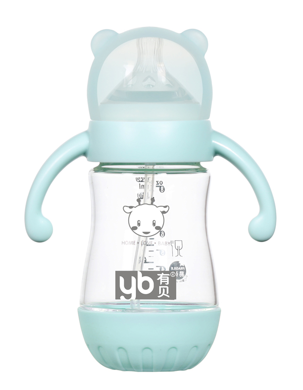 有貝玻璃奶瓶4060 綠色