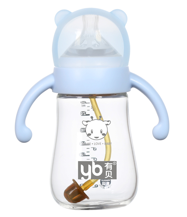 有貝玻璃奶瓶4103 藍色