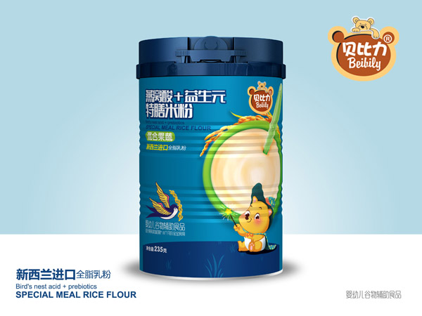 貝比力燕窩酸+益生元特膳米粉-混合果蔬