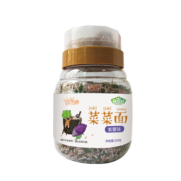 超級(jí)冠菜菜面紫薯味(漏斗罐)