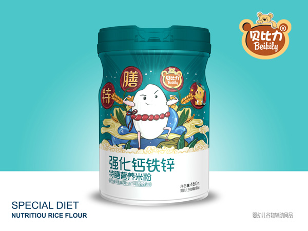 貝比力強(qiáng)化鈣鐵鋅特膳營(yíng)養(yǎng)米粉