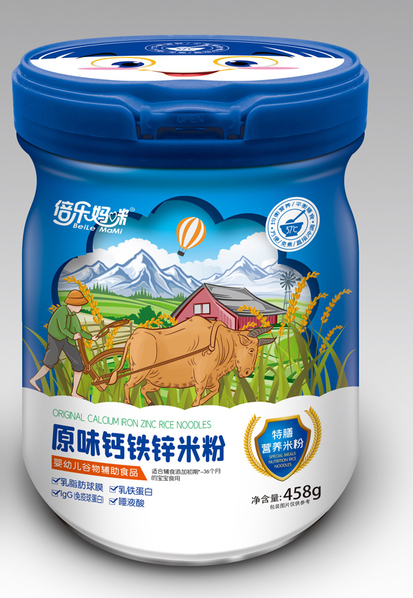 倍樂媽咪原味鈣鐵鋅特膳營養(yǎng)米粉