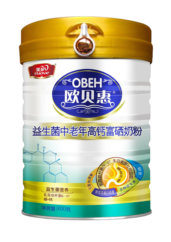 歐貝惠益生菌中老年高鈣富硒奶粉