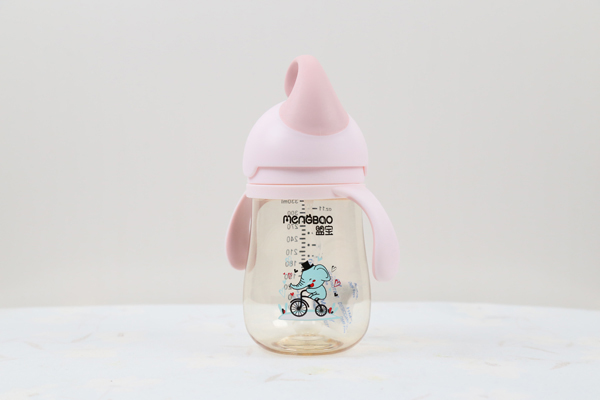 盟寶嬰兒PPSU吸管杯 粉色