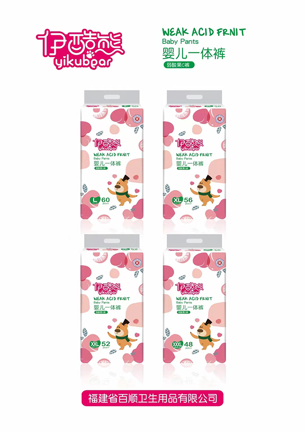 伊酷熊弱酸果C褲-嬰兒一體褲