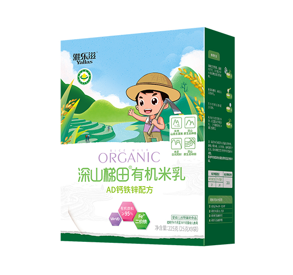 雅樂滋深山梯田有機(jī)米乳 AD鈣鐵鋅配方 盒裝