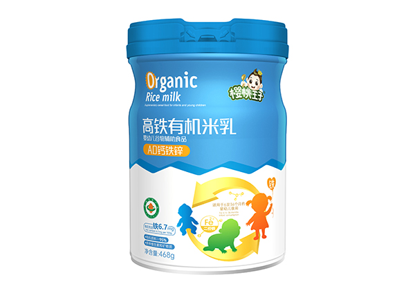 櫻桃王子高鐵有機(jī)米乳 AD鈣鐵鋅 聽裝