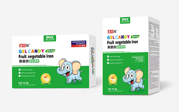 迪巧欣果蔬鐵凝膠糖果