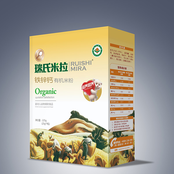 瑞氏米拉鐵鋅鈣有機米粉225g