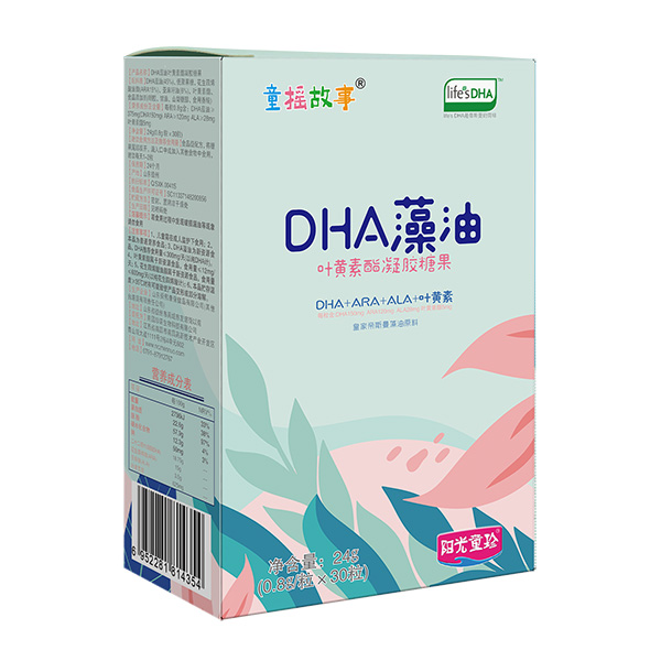 童搖故事DHA藻油葉黃素酯凝膠糖果24g