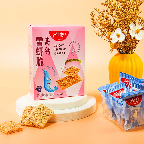 江洋康達(dá)高鈣雪蝦脆 芝麻味詳情3