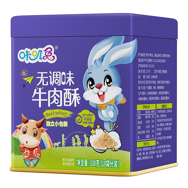 咔嘰兔無(wú)調(diào)味牛肉酥