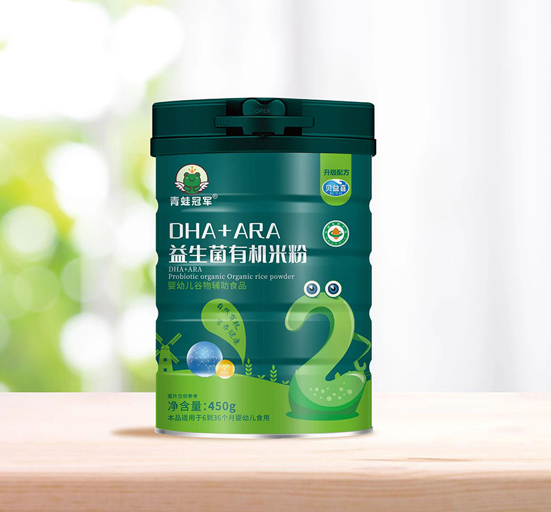 青蛙冠軍DHA+ARA益生菌有機米粉