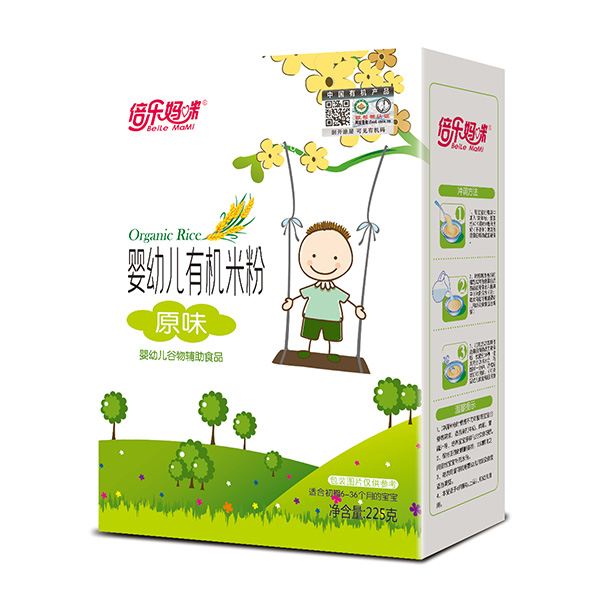 倍樂(lè)媽咪嬰幼兒有機(jī)米粉-原味盒裝