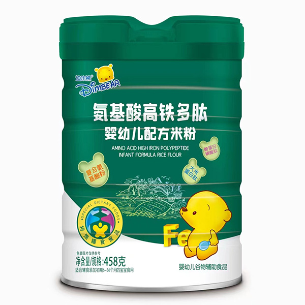迪米熊氨基酸高鐵多肽嬰幼兒配方米粉罐裝