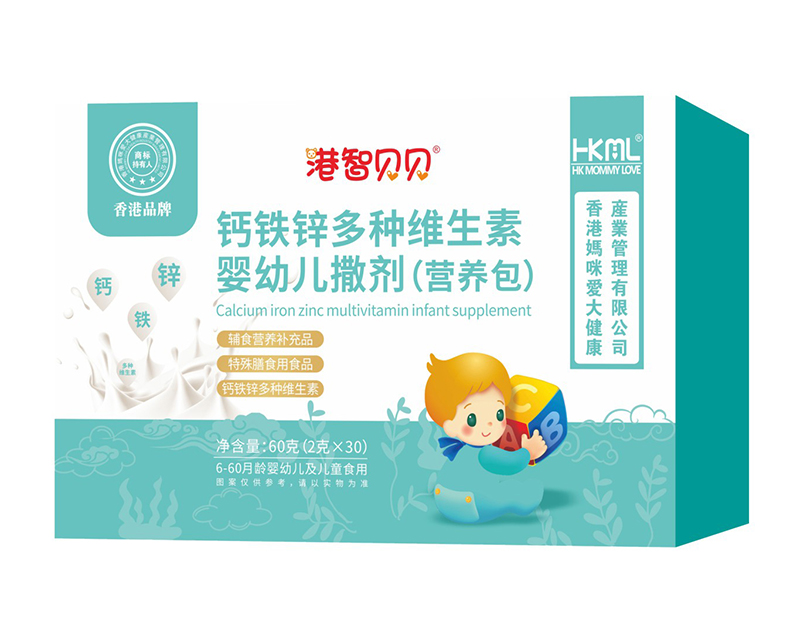 香港媽咪愛(ài)港智貝貝鈣鐵鋅多種維生素嬰幼兒撒劑(營(yíng)養(yǎng)包)