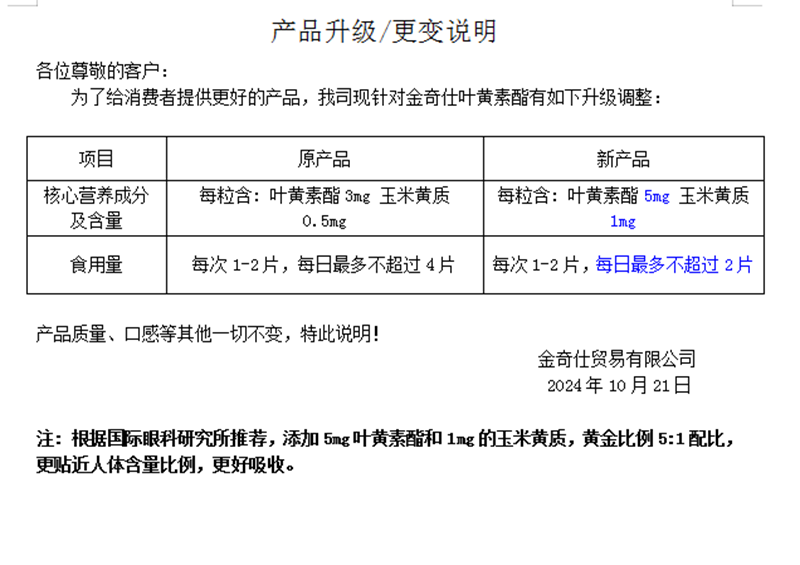 金奇仕葉黃素酯調制乳片04