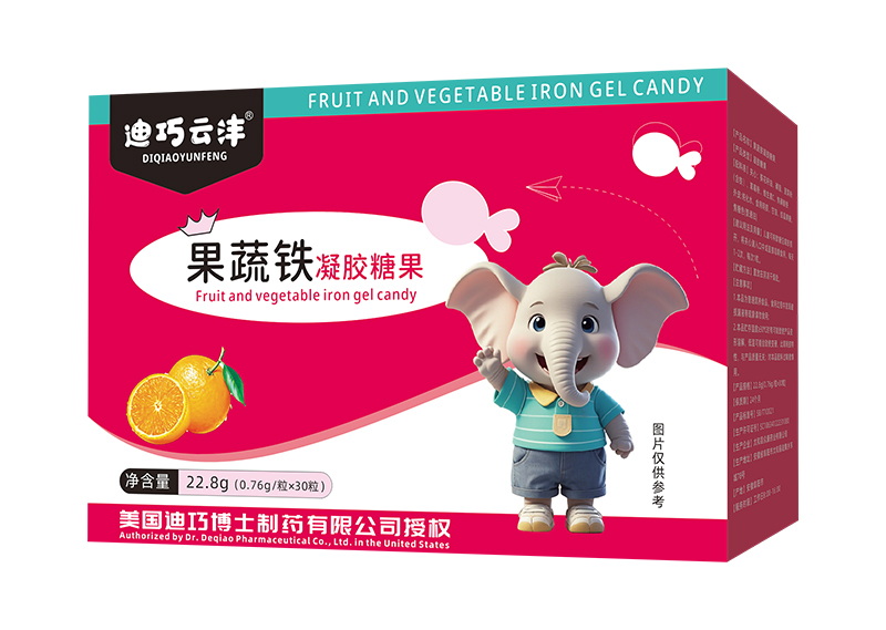 迪巧云灃果蔬鐵凝膠糖果