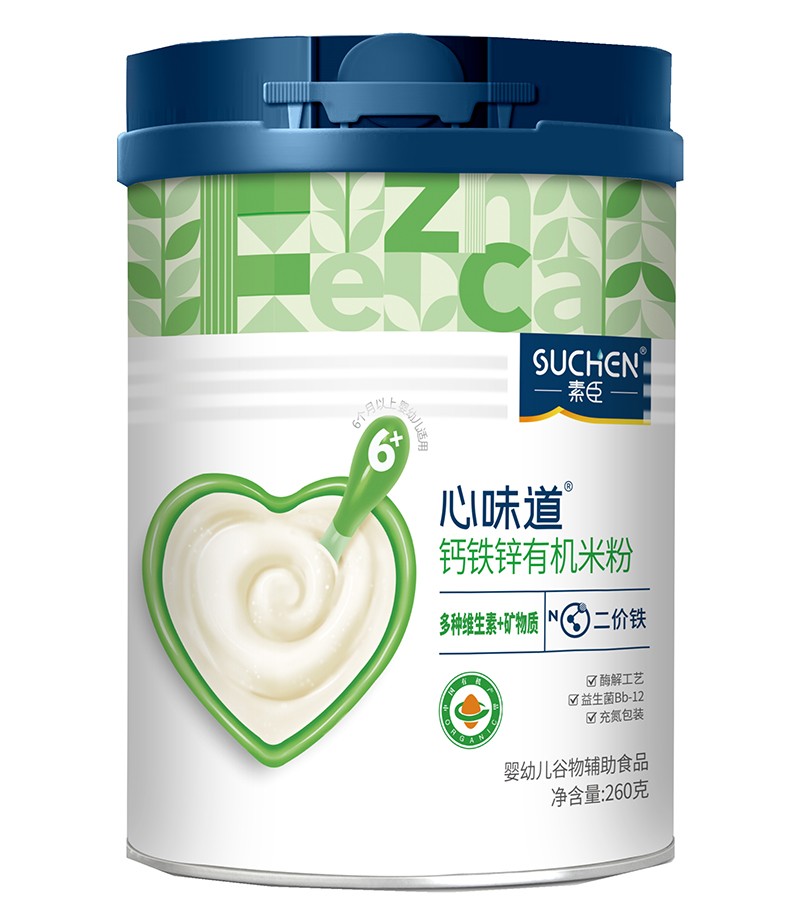 素臣心味道®鈣鐵鋅有機(jī)米粉