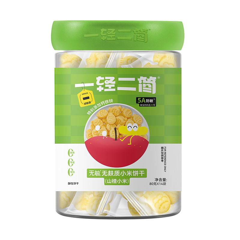 一輕二簡無敏無麩質(zhì)小米餅干(山楂小米)