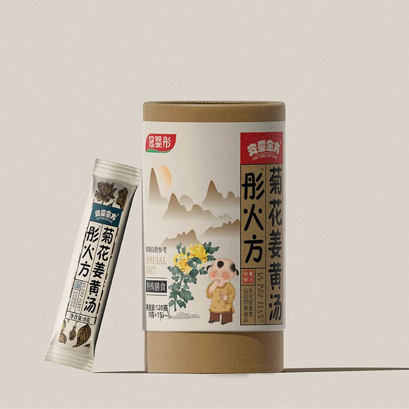安童金方彤火方菊花姜黃湯