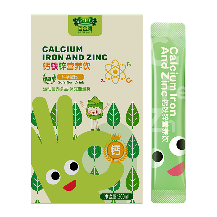 百合康綠冠軍鈣鐵鋅營(yíng)養(yǎng)飲
