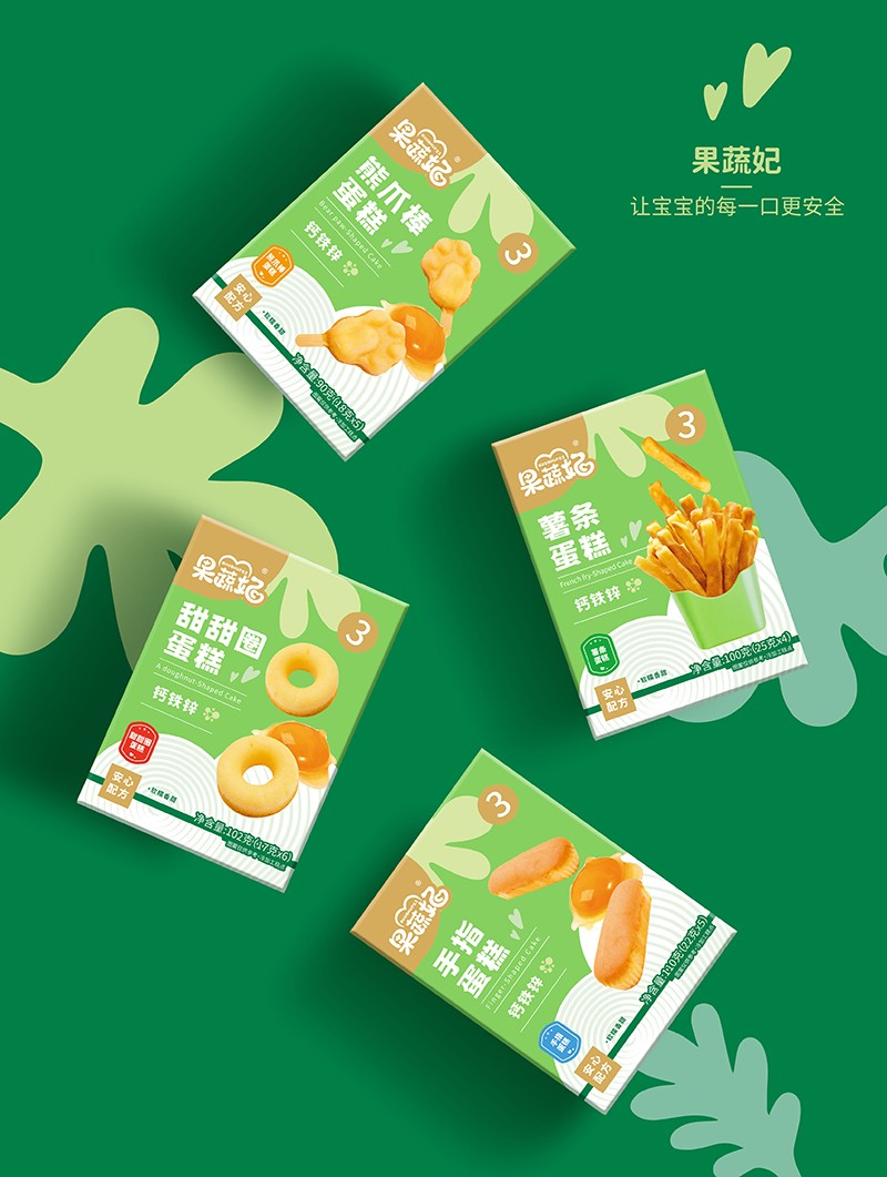 果蔬妃鈣鐵鋅安心蛋糕系列