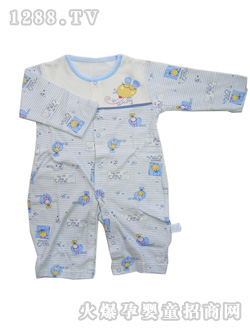 安嬰寶圓領嬰兒連體衣