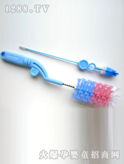 皇家寶貝360°旋轉(zhuǎn)矽膠奶瓶刷