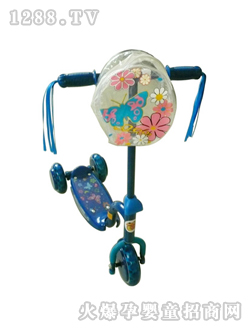 葫蘆娃兒童滑板車藍(lán)色