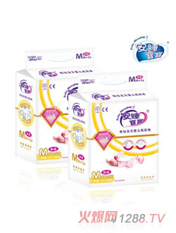 安睡寶寶粉鉆寶貝嬰兒紙尿褲36+2片裝