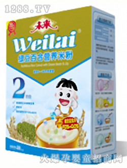 未來牌綠豆百合營養(yǎng)米粉2段400g