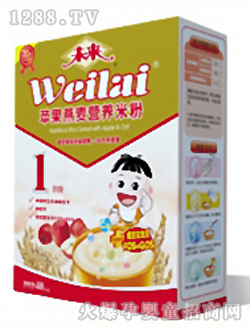 未來(lái)牌蘋(píng)果燕麥營(yíng)養(yǎng)米粉1段400g