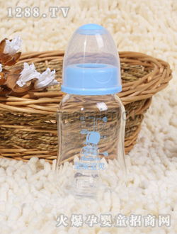 皇家寶貝藍(lán)色玻璃葫蘆奶瓶