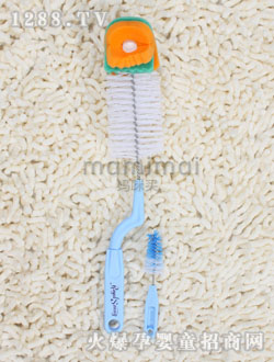 皇家寶貝旋轉(zhuǎn)式藍色奶瓶刷