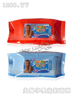 舒爾潔嬰兒濕巾大紅色包裝