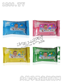 舒爾潔四款嬰兒濕巾包裝