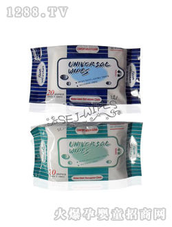 舒爾潔嬰兒濕巾綠色包裝